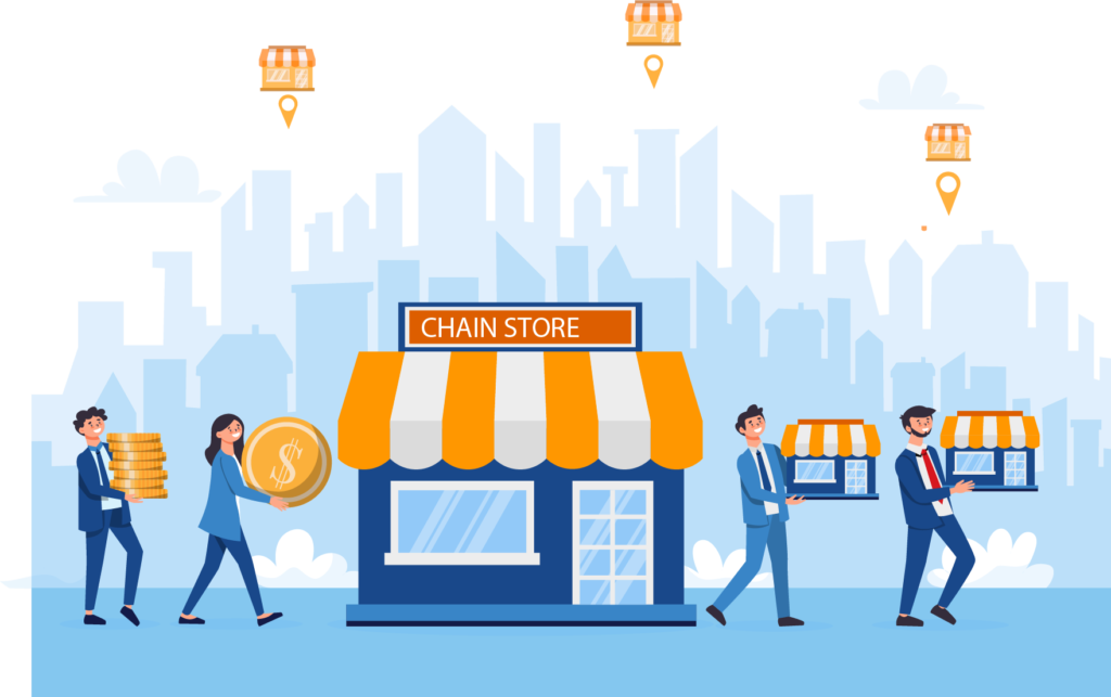 image representing chain store